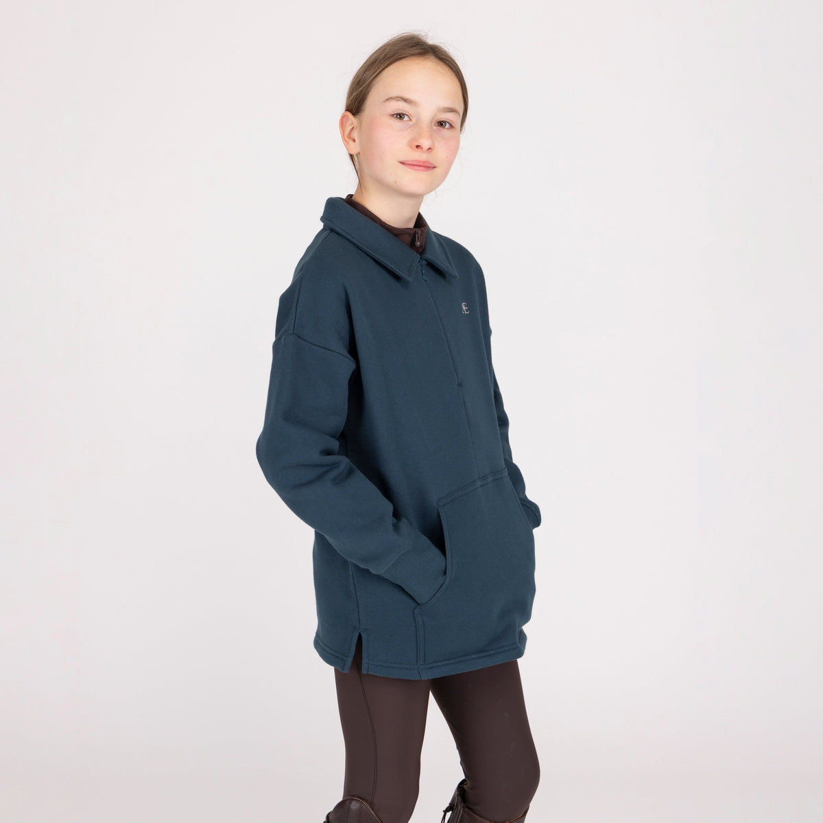 Shires Aubrion Equestrian Quarter Zip Sweater - Young Rider