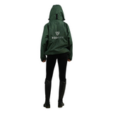 EQUIDRY Women's Thin Fleece Shortie #colour_black-forest-green