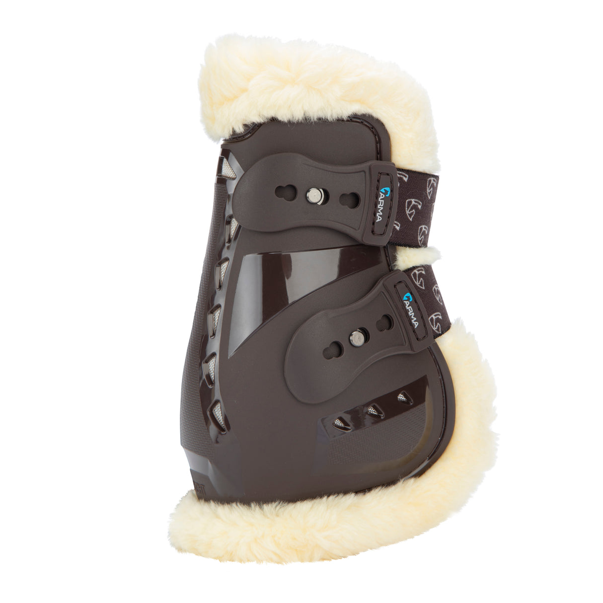 Shires ARMA Carbon Pro SupaFleece Fetlock Boots #colour_brown