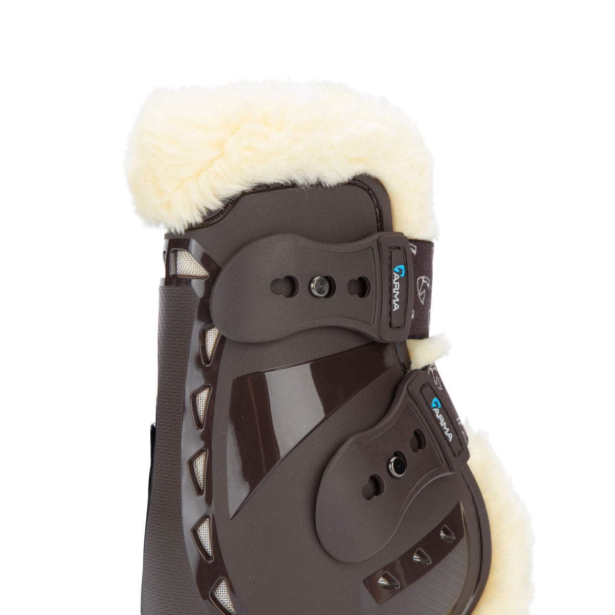 Shires ARMA Carbon Pro SupaFleece Fetlock Boots #colour_brown
