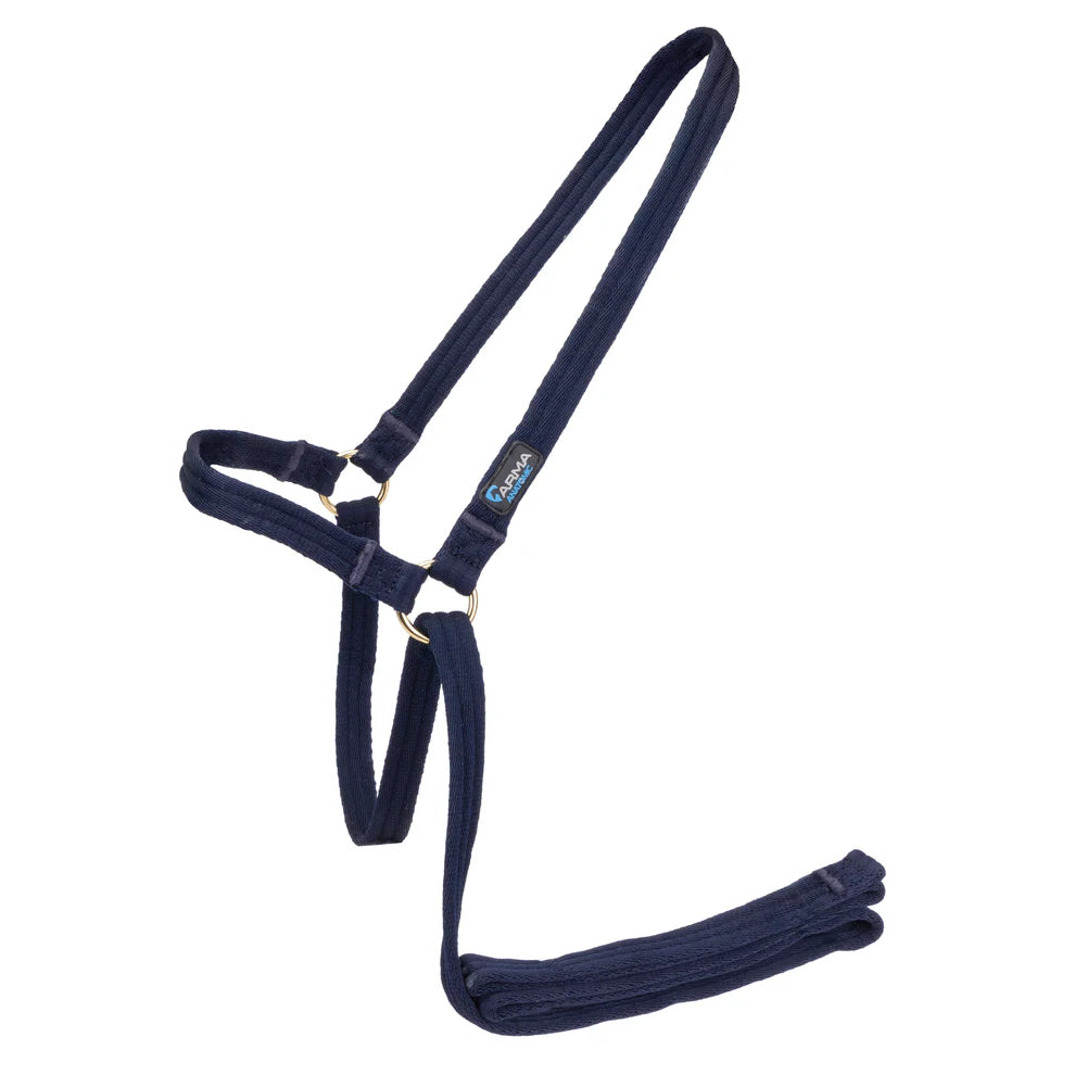 Shires ARMA Cushion Web Halter & Lead #colour_navy
