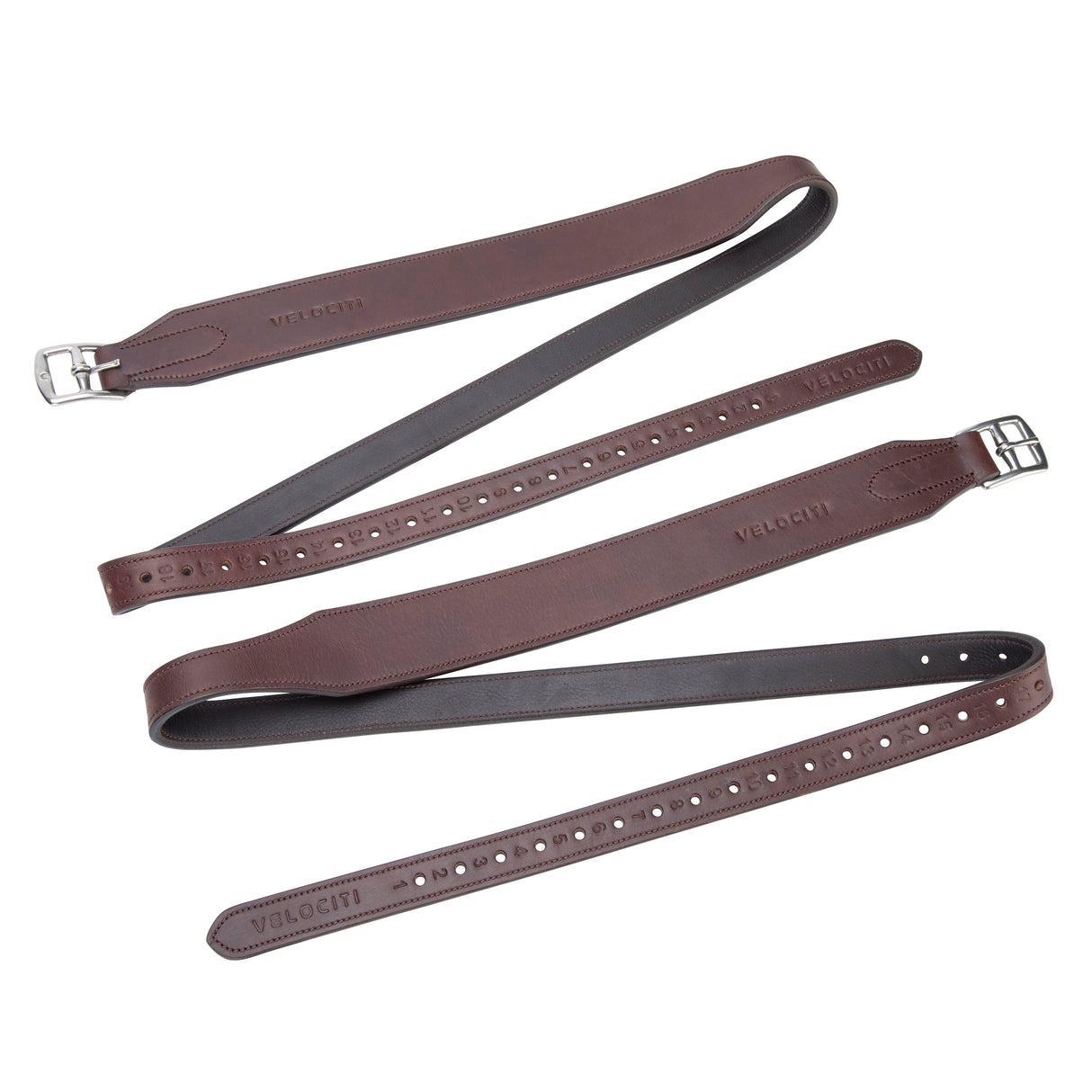 Shires Velociti RAPIDA Wide Stirrup Leathers #colour_havana