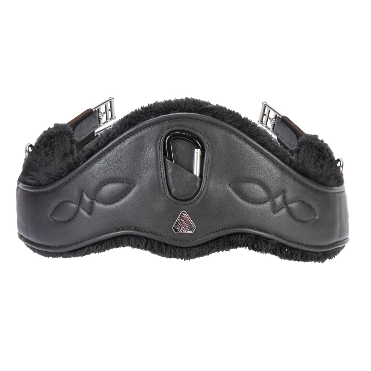 Shires Velociti LUSSO Anatomical SupaFleece Girth #colour_black