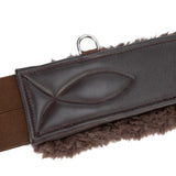 Shires Velociti LUSSO Anatomical SupaFleece Girth #colour_havana