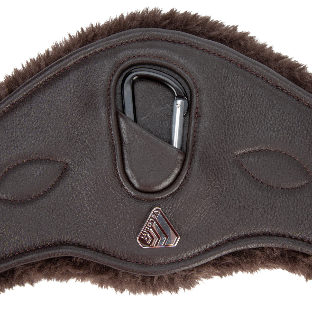 Shires Velociti LUSSO Anatomical SupaFleece Girth #colour_havana