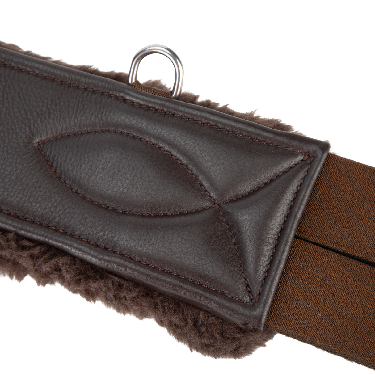 Shires Velociti LUSSO Anatomical SupaFleece Girth #colour_havana