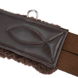 Shires Velociti LUSSO Anatomical SupaFleece Girth #colour_havana