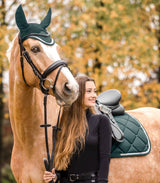 Waldhausen Competition Saddle Pad #colour_fir-green-silver