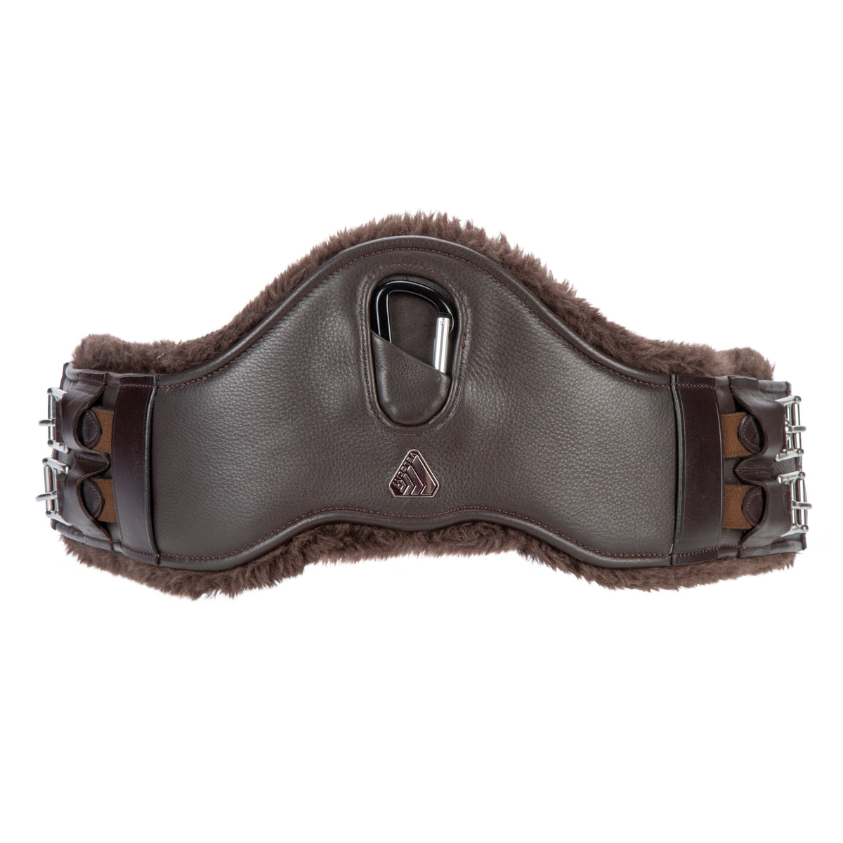 Shires Velociti LUSSO Dressage SupaFleece Girth #colour_havana
