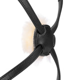 Shires Velociti LUSSO Elite Grackle Noseband #colour_black