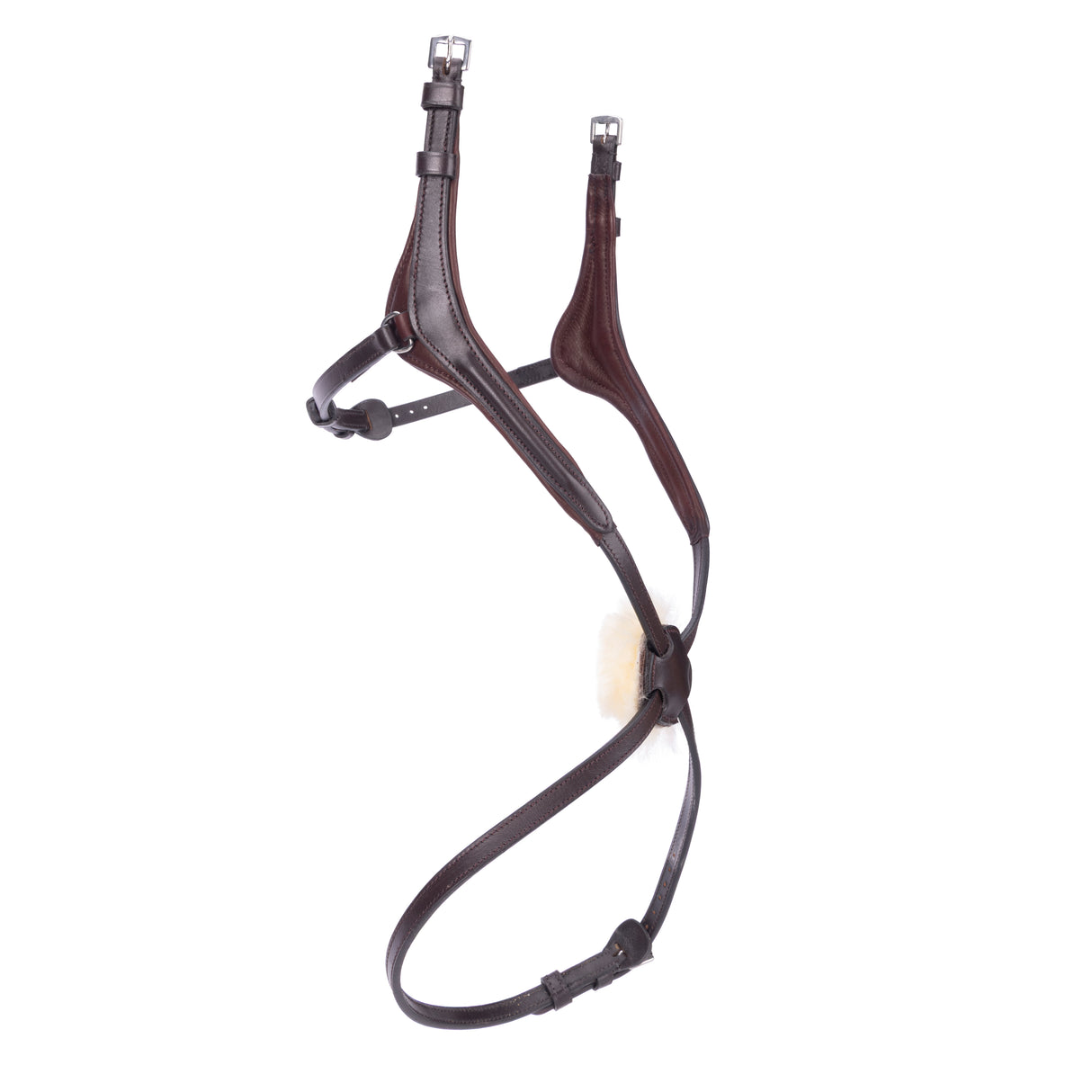 Shires Velociti LUSSO Elite Grackle Noseband #colour_havana