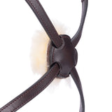Shires Velociti LUSSO Elite Grackle Noseband #colour_havana