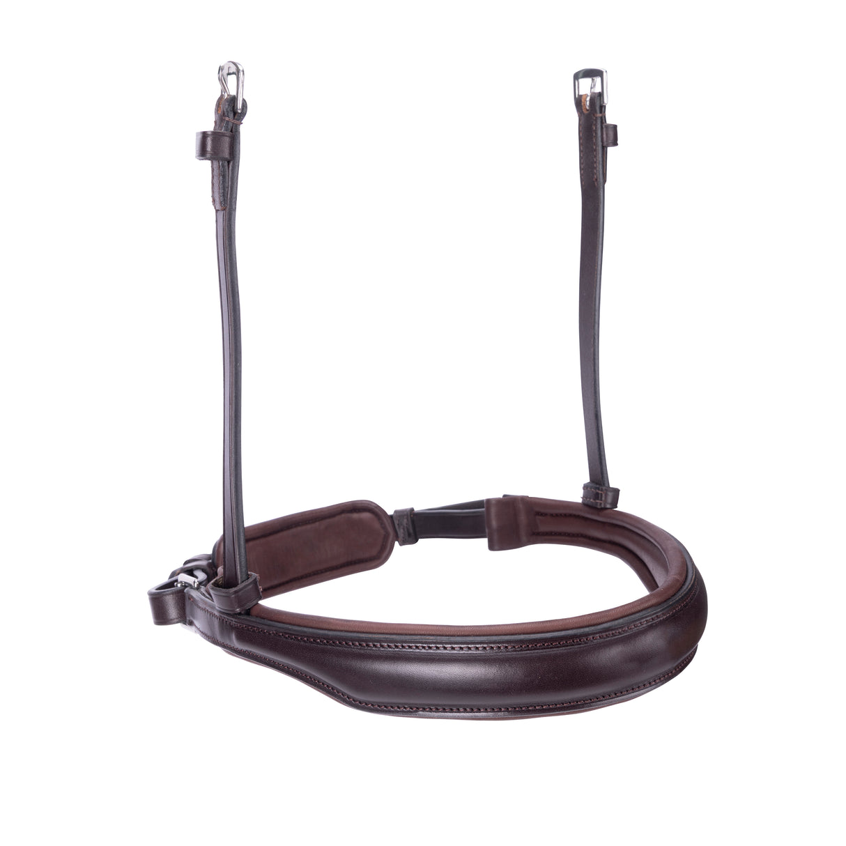 Shires Velociti LUSSO Elite Padded Cavesson Noseband #colour_havana