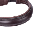 Shires Velociti LUSSO Elite Padded Cavesson Noseband #colour_havana