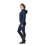 Dublin Ladies 1/4 Zip Hooded Fleece Pullover #colour_navy