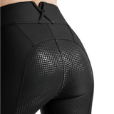 Montar MoZida Refined Gun Metal Crystals Full Grip Breeches #colour_black