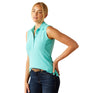 Ariat Women's Prix 3.0 Sleeveless Polo #colour_pool-blue