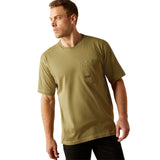 Ariat Men's Rebar Workman T-Shirt - Short Sleeves #colour_oil-green