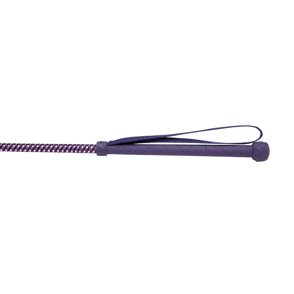 HySCHOOL Metallic Riding Whip #colour_purple-lilac