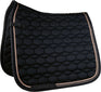 HKM Saddle Cloth -Rosegold Glamour- Style #colour_black-rose-gold