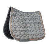 HKM Saddle Cloth -Rosegold Glamour- Style #colour_grey-rose-gold