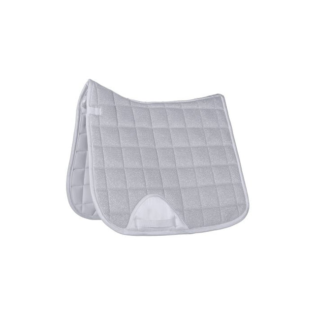 HKM Style Saddle Pad -Glitter Mesh- #colour_white