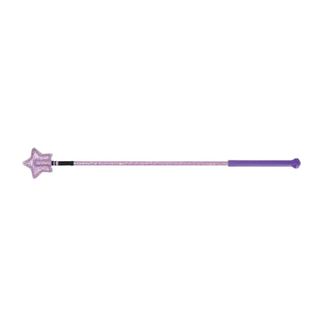 HySCHOOL Glitter Star Riding Whip 26" #colour_purple-glitter