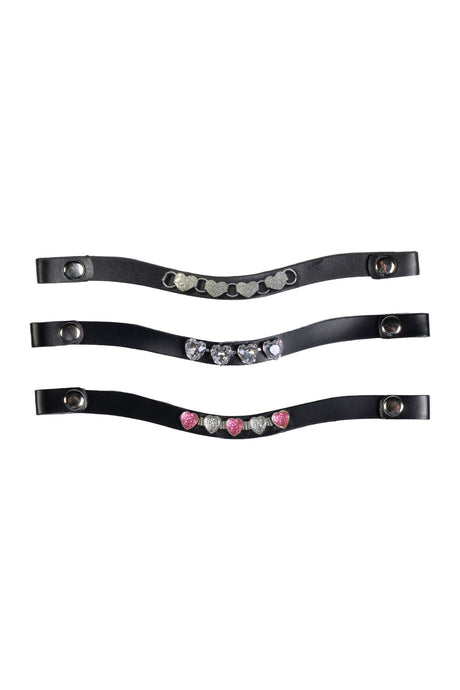 HKM Browbands -Hobby Horsing- Set of 3 #colour_rose-silver