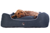 HKM Dog Bed -Buddy Robust- #colour_black/grey