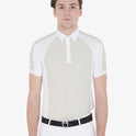 Equestro Men's Slim Fit Competition Polo Shirt Four Buttons