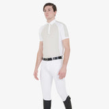 Equestro Men's Slim Fit Competition Polo Shirt Four Buttons