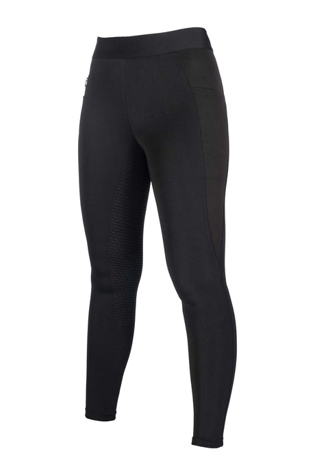 HKM Ladies Silicone Full Seat Riding Leggings -Isabella- #colour_black
