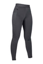 HKM Ladies Silicone Full Seat Riding Leggings -Isabella- #colour_grey