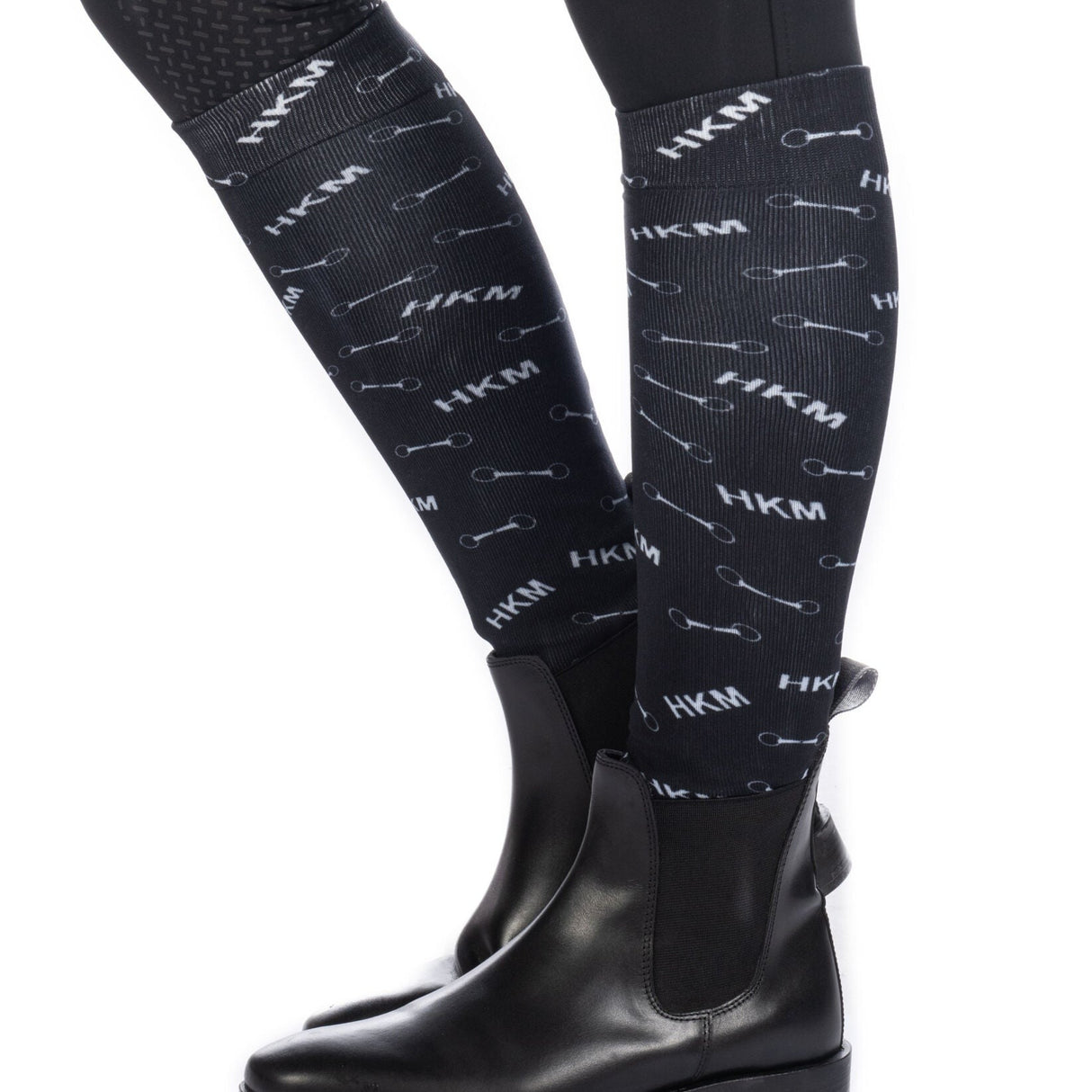 HKM Riding Socks -Mellow- #colour_black