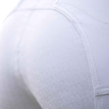 HKM Ladies Silicone Full Seat Riding Breeches -Amalfi- #colour_white