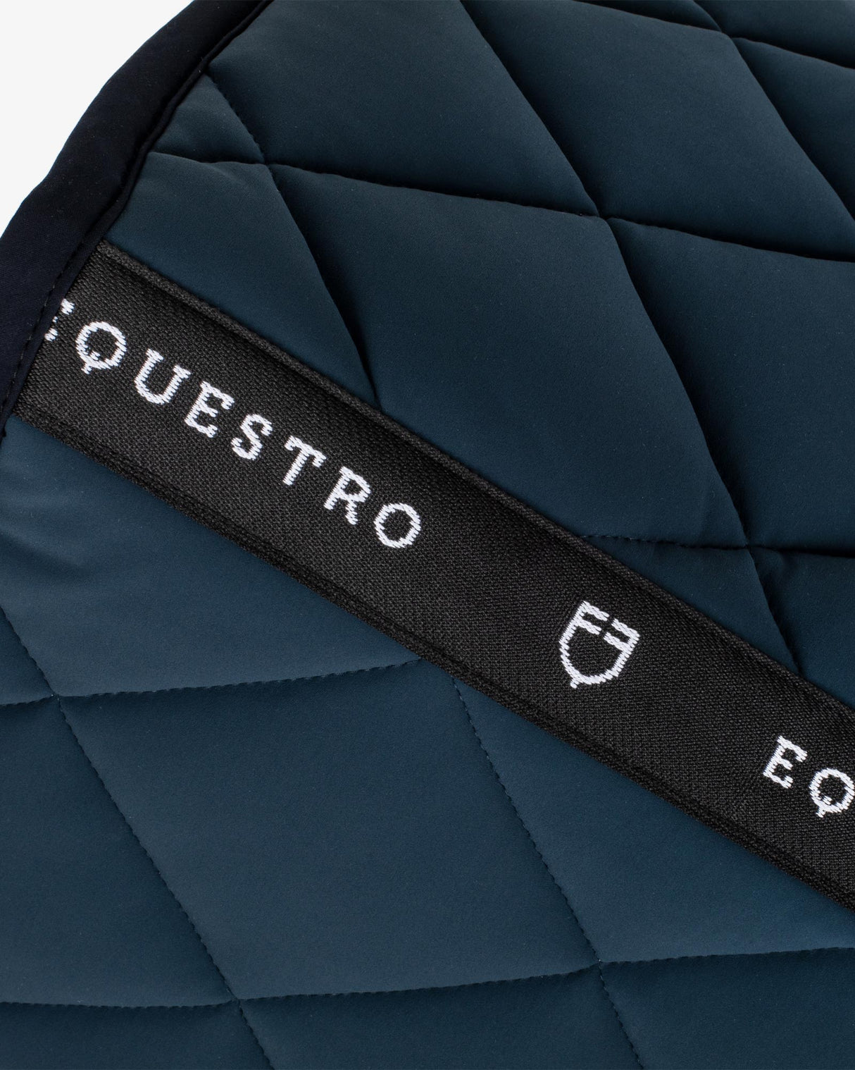 Jumping saddle pad with embroidered logo black line edition - NAVY
