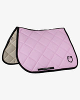 Jumping saddle pad with embroidered logo black line edition - ORCHID BOUQUET