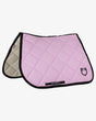 Jumping saddle pad with embroidered logo black line edition - ORCHID BOUQUET