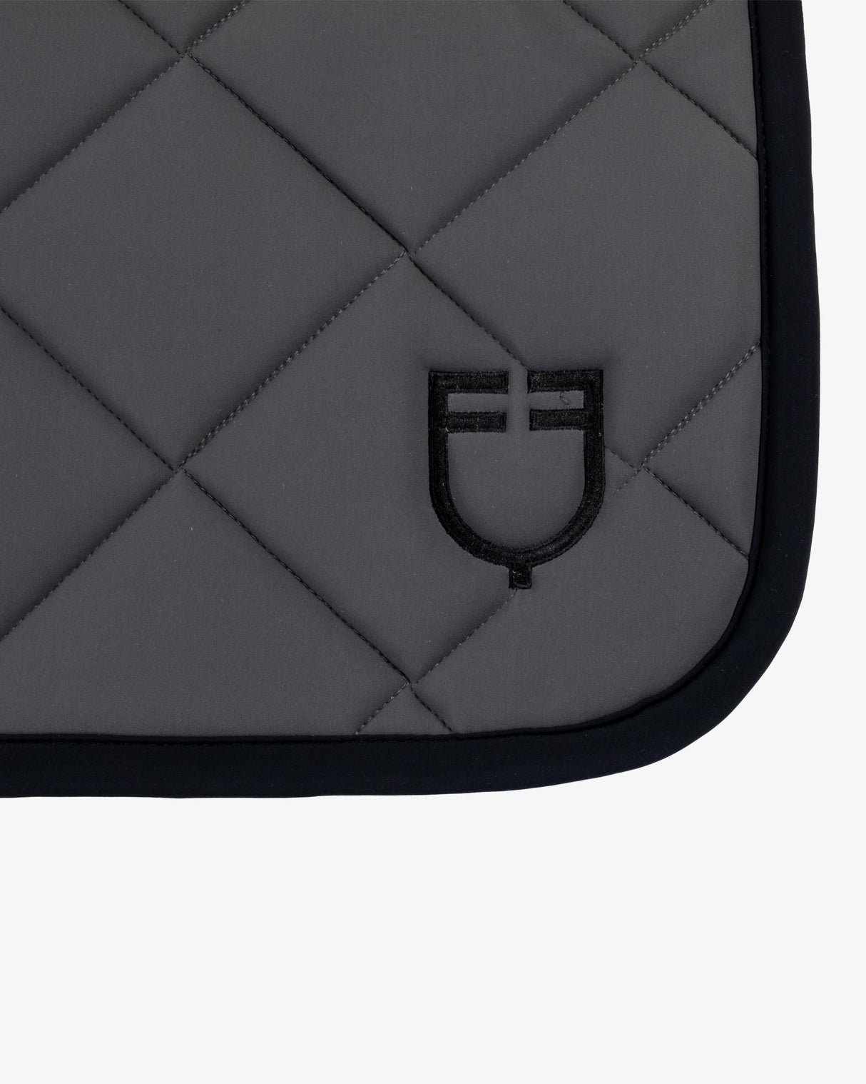 Jumping saddle pad with embroidered logo black line edition - VAPOR BLUE 75JM