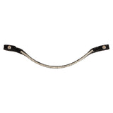 Acavallo Browband Calfskin & Round Crystals #colour_black-transparent