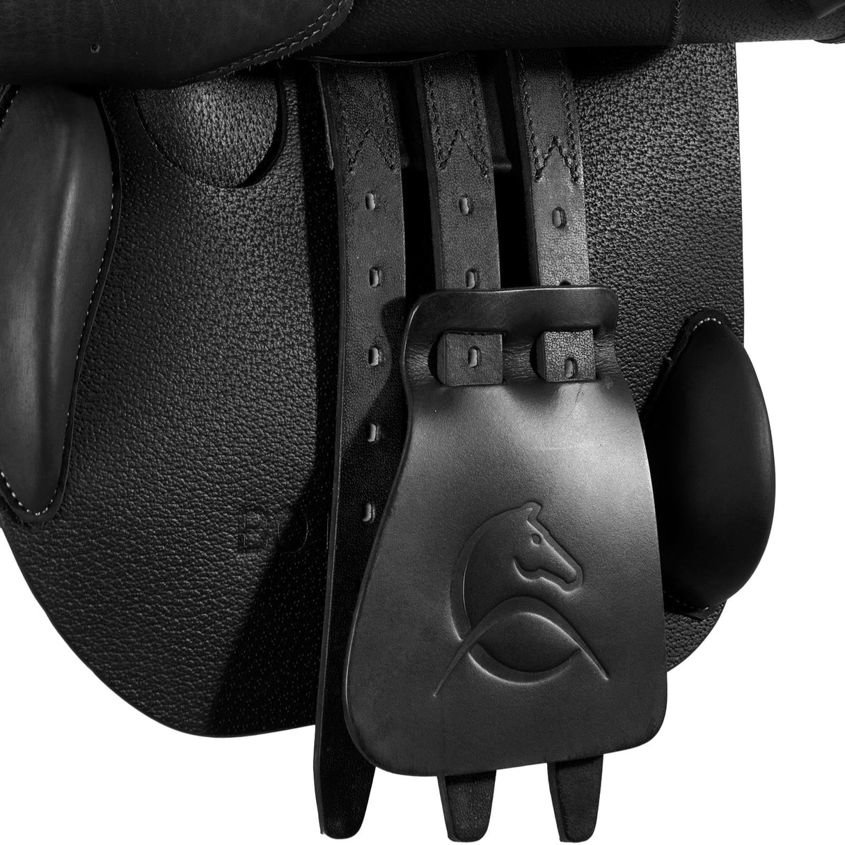 Acavallo Botticelli Jumping Saddle Latex Panels #colour_black