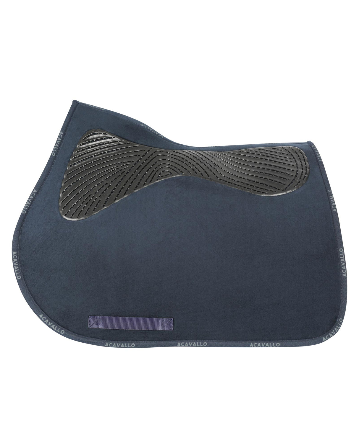 Acavallo Twin Sided Classic Gel Dressage Pad With Rope #colour_blue