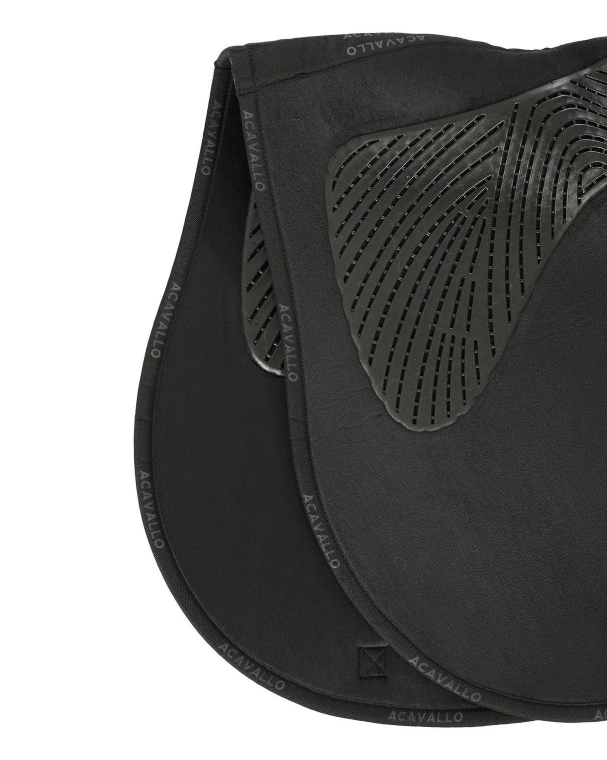 Acavallo Twin Sided Classic Gel Dressage Pad With Rope #colour_black