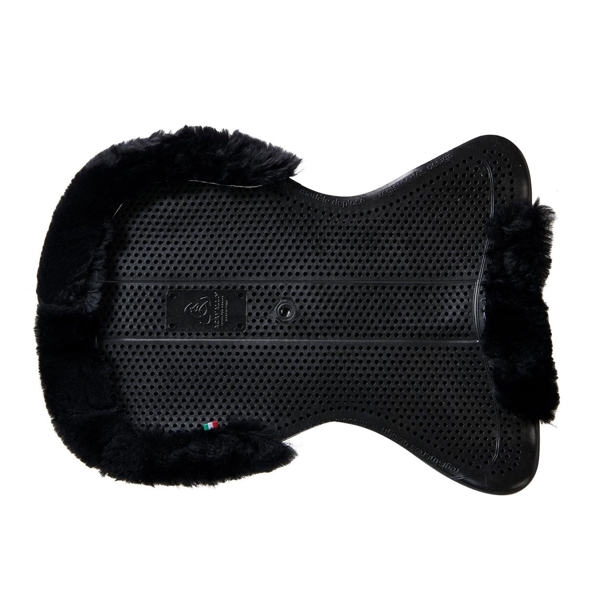 Acavallo Gel Ns-S Classic-S 1/2 Cut-Out Dri-Lex Flat #colour_black-black