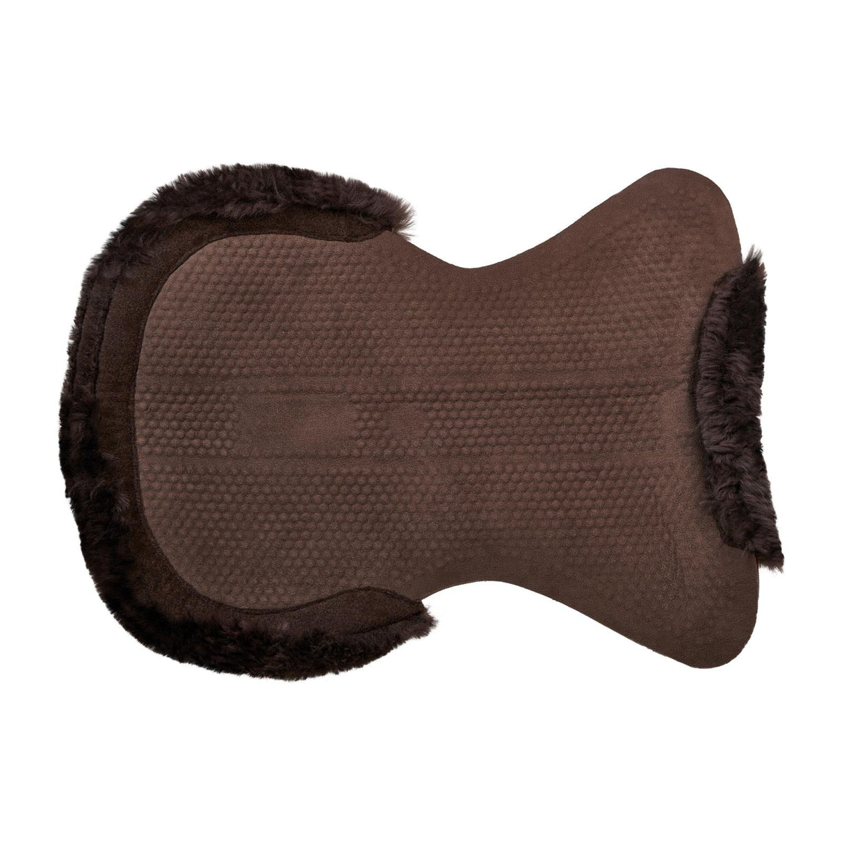 Acavallo Gel Ns-S Classic-S 1/2 Cut-Out Dri-Lex Flat #colour_brown-brown