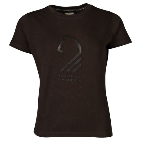 HKM Ladies T-shirt -Amalfi Horse Head- #colour_dark-brown