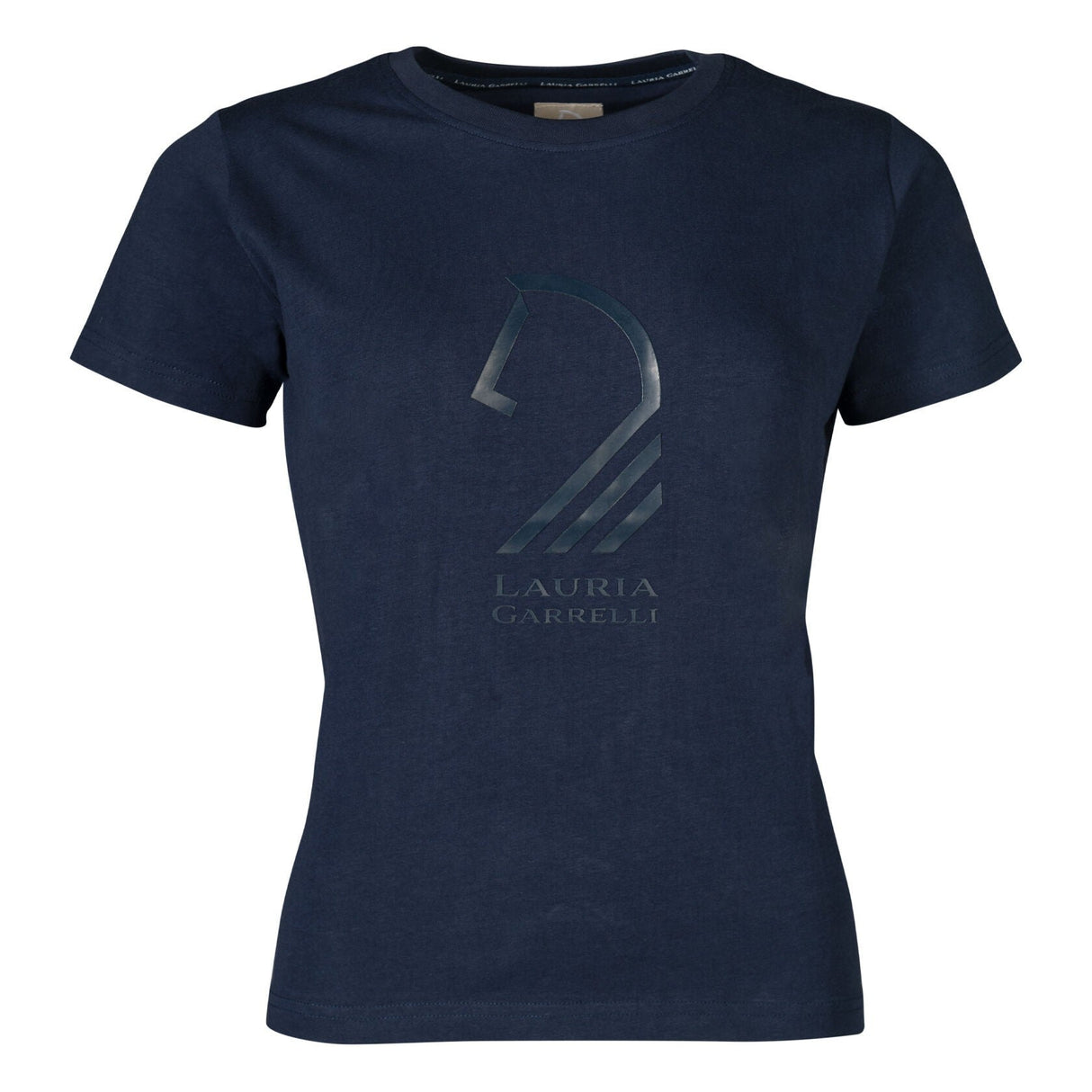 HKM Ladies T-shirt -Amalfi Horse Head- #colour_deep-blue