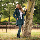 HKM Children's Silicone Full Seat Riding Leggings -Tabea- #colour_petrol