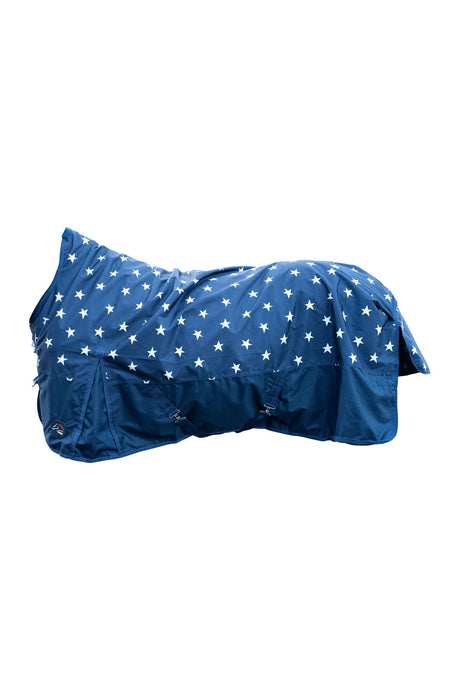 HKM 600D Light Lining Highneck Rug -Norwich- #colour_navy-blue-with-stars-designs