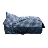 HKM 1200D 100g Highneck Rug -Glasgow- #colour_deep-blue-check